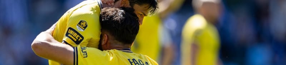 aik fotboll firar mål