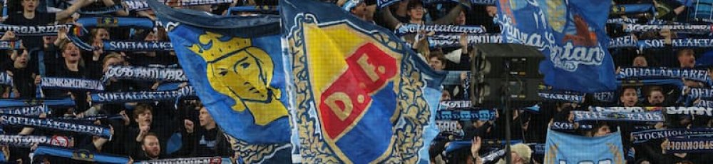 djurgårdens fans i allsvenskan firar