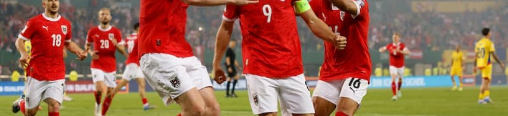 österrike jublar på ernst happel stadion