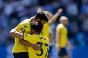 aik fotboll firar mål